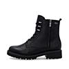 Remonte Tex Laced Biker Boot - Black Leather